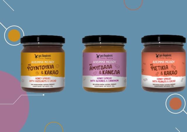 αλείμματα μελιού με βούτυρα ξηρών καρπών