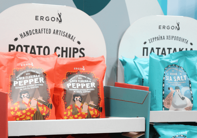 ERGON, Food Expo, χειροποίητα σερραϊκά πατατάκια