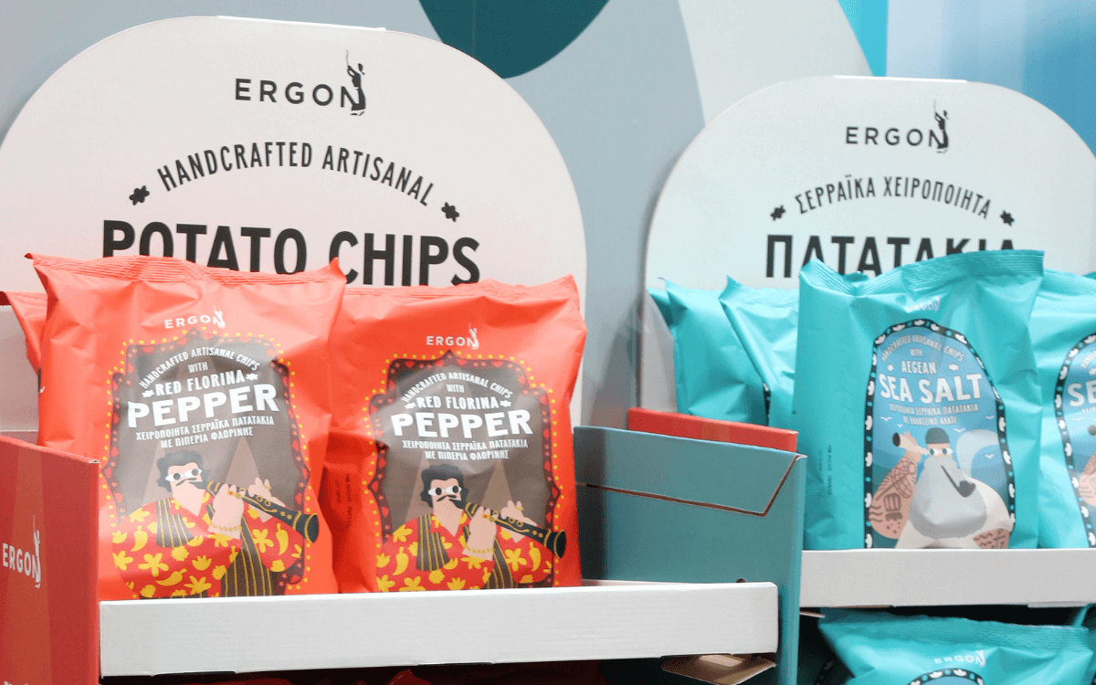 ERGON, Food Expo, χειροποίητα σερραϊκά πατατάκια