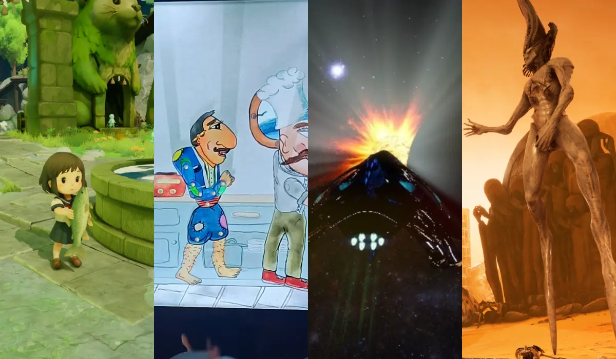 Top 4 indie games: 1)Seina: A Tale of Spirits, 2) Trust Me I'm An Engineer: A Karagiozis Tale 3)Orphans of the Stars 4) Necrophosis