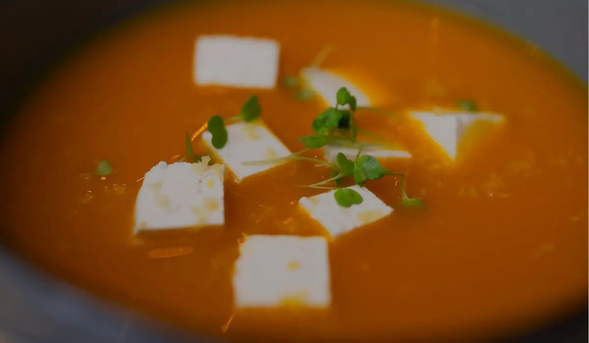 soup in a bowl with cheese
